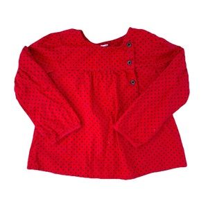 Gap Blouse in Red with Navy Stars